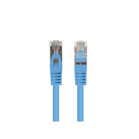Patchcord Lanberg FTP kat.6 0,5m niebieski 10-pack