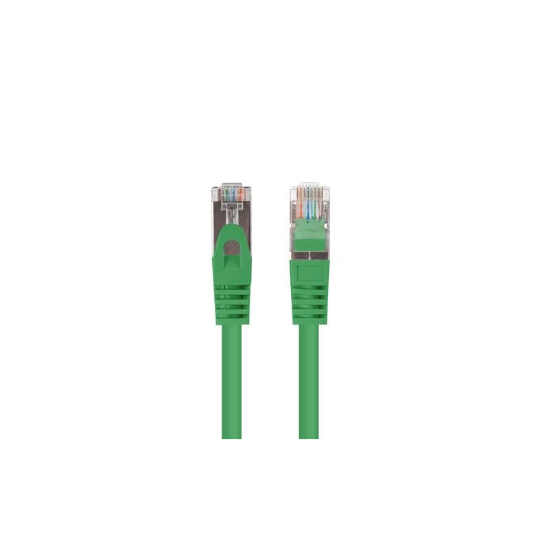 Patchcord Lanberg FTP kat.6 0,25m zielony 10-pack