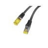 Patchcord Lanberg FTP kat.6A 0,5m LSZH CU fluke passed czarny