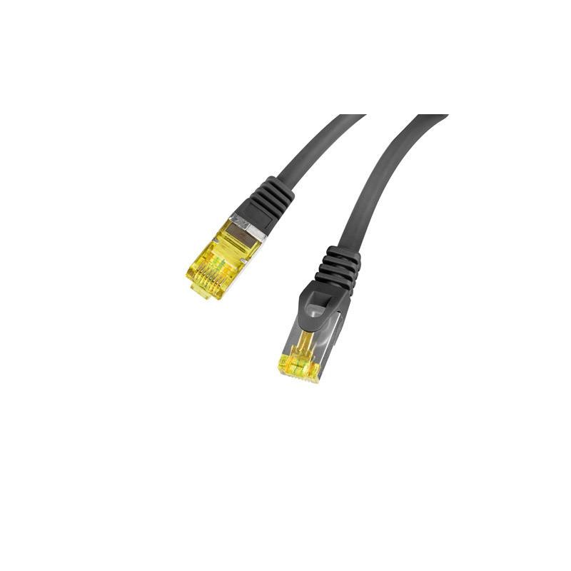 Patchcord Lanberg FTP kat.6A 2m LSZH CU fluke passed czarny