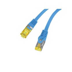 Patchcord Lanberg FTP kat.6A 0,5m LSZH CU fluke passed niebieski