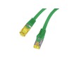Patchcord Lanberg FTP kat.6A 0,25m LSZH CU fluke passed zielony