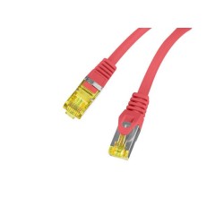 Patchcord Lanberg FTP kat.6A 0.5m LSZH CU fluke passed czerwony