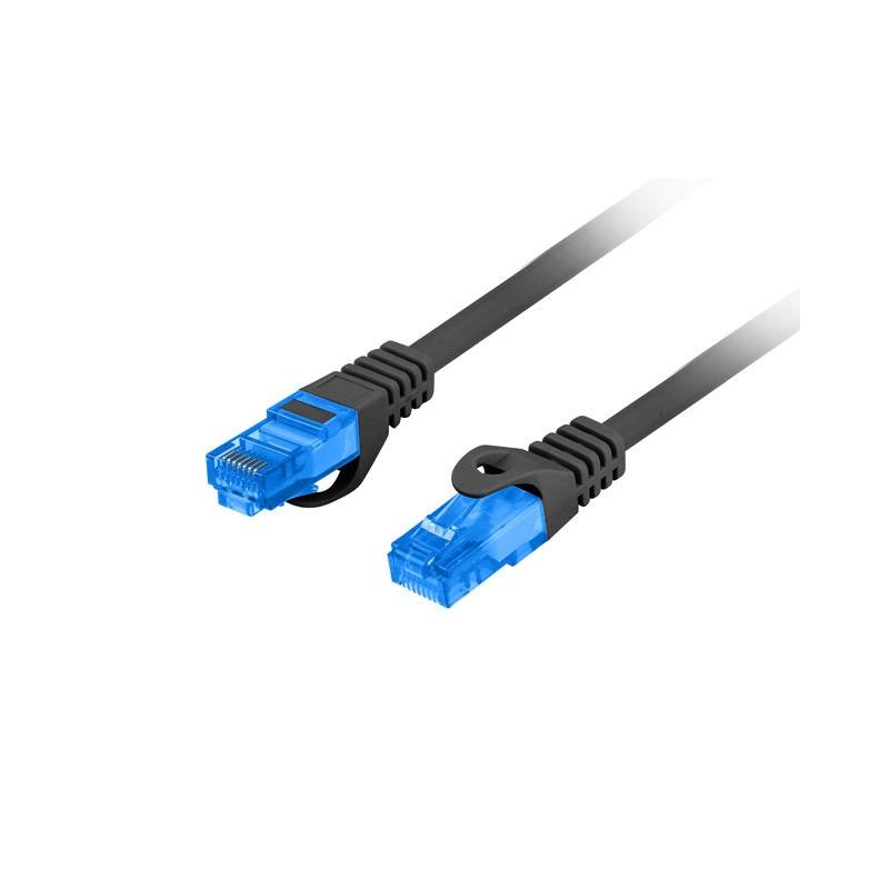 Patchcord Lanberg S/FTP kat.6A 1,5m LSZH CCA fluke passed czarny