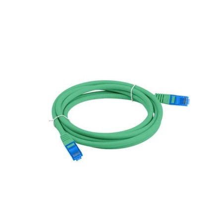 Patchcord Lanberg S/FTP kat.6A 1m LSZH CCA fluke passed zielony