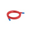 Patchcord Lanberg S/FTP kat.6A 1m LSZH CCA fluke passed czerwony
