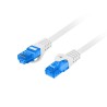 Patchcord Lanberg S/FTP kat.6A 1m LSZH CCA fluke passed szary