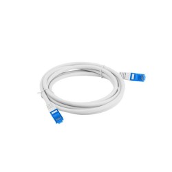 Patchcord Lanberg S/FTP kat.6A 1m LSZH CCA fluke passed szary