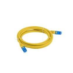 Patchcord Lanberg S/FTP kat.6A 0,5m LSZH CCA fluke passed żółty