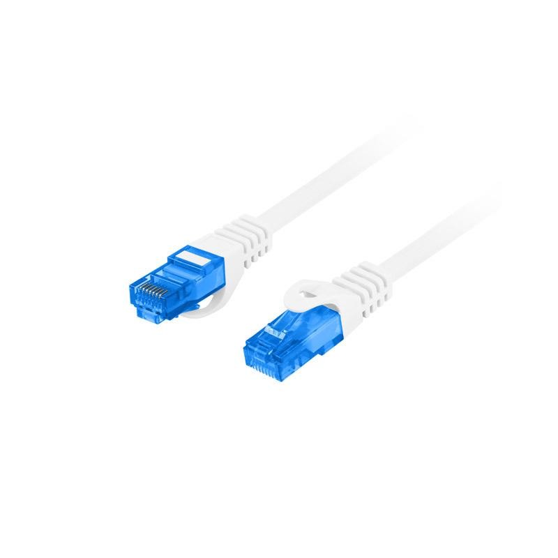Patchcord Lanberg S/FTP kat.6A 1m LSZH CCA fluke passed biały