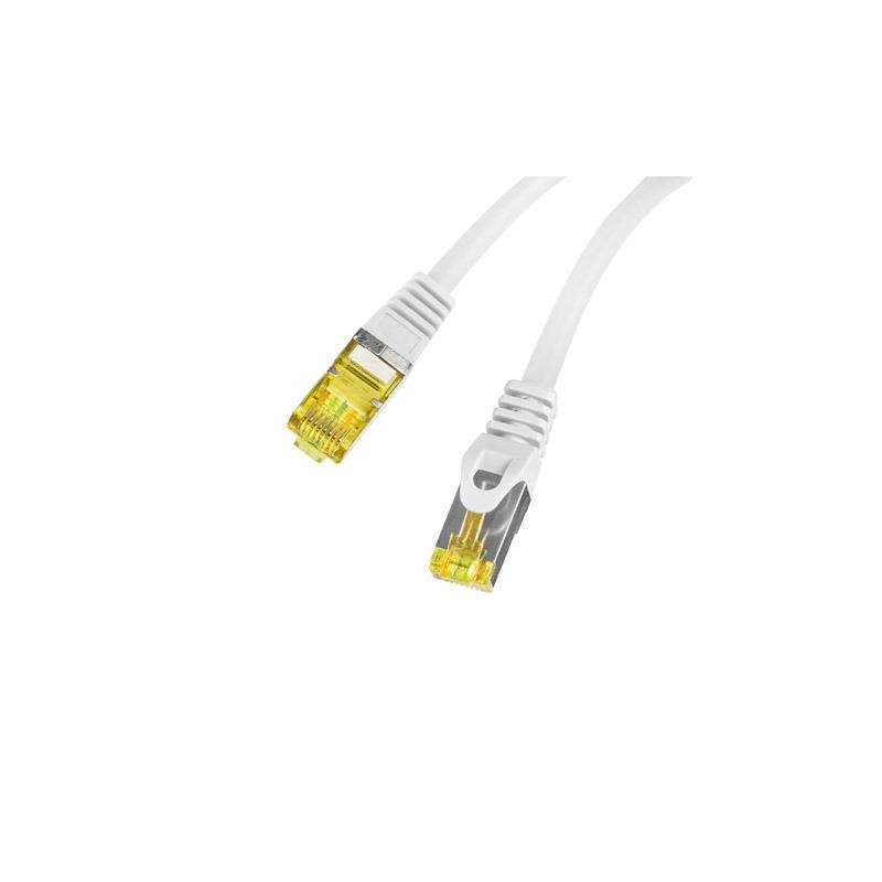 Patchcord Lanberg S/FTP kat.6A 0,25m LSZH CU fluke passed szary