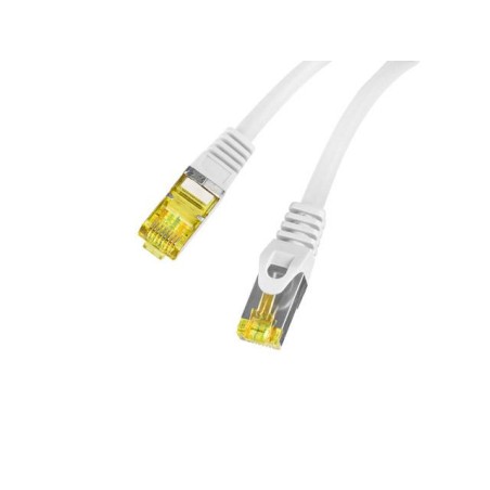 Patchcord Lanberg S/FTP kat.6A 0,25m LSZH CU fluke passed szary