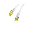 Patchcord Lanberg S/FTP kat.6A 1m LSZH CU fluke passed szary