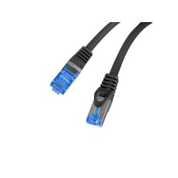Patchcord Lanberg S/FTP kat.6A 0,25m LSZH CCA fluke passed czarny