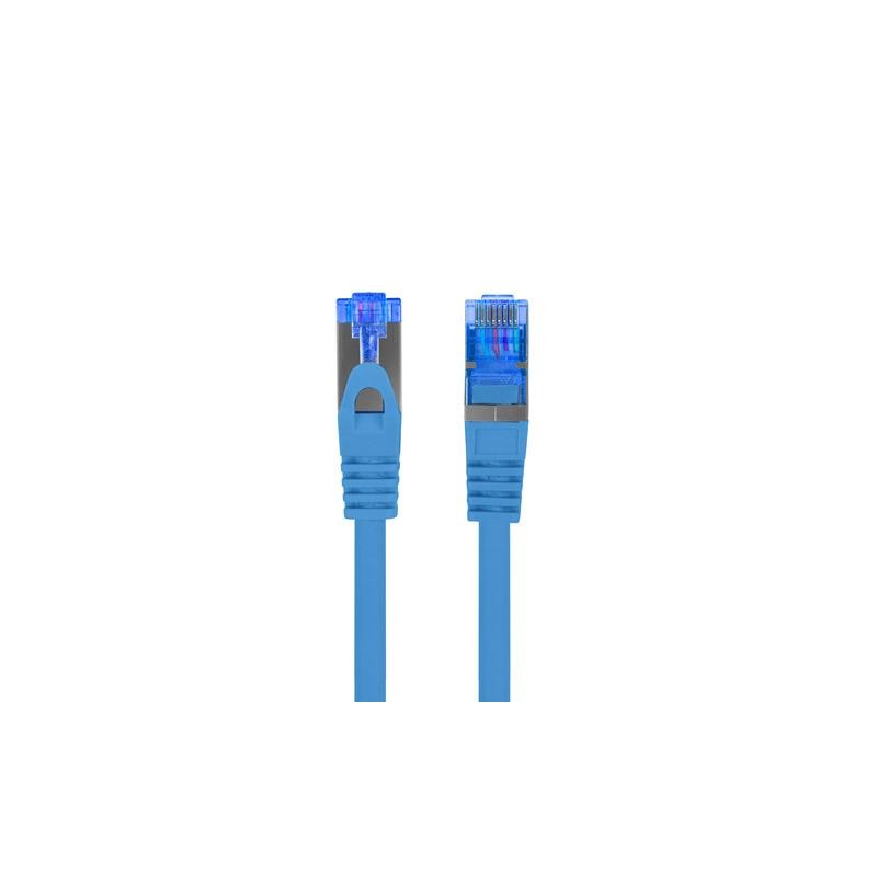 Patchcord Lanberg S/FTP kat.6A 0,25m LSZH CCA fluke passed niebieski
