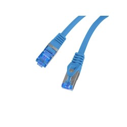 Patchcord Lanberg S/FTP kat.6A 0,25m LSZH CCA fluke passed niebieski