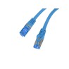 Patchcord Lanberg S/FTP kat.6A 0,25m LSZH CCA fluke passed niebieski