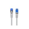 Patchcord Lanberg S/FTP kat.6A 0,25m LSZH CCA fluke passed szary