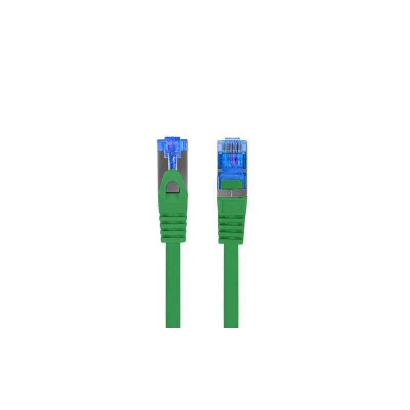 Patchcord Lanberg S/FTP kat.6A 0,25m LSZH CCA fluke passed zielony