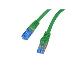 Patchcord Lanberg S/FTP kat.6A 0,25m LSZH CCA fluke passed zielony
