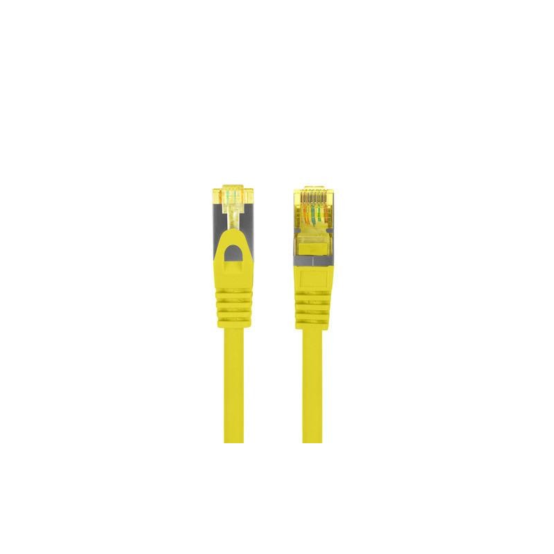 Patchcord Lanberg S/FTP kat.6A 3m LSZH CU fluke passed żółty