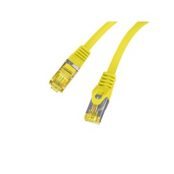 Patchcord Lanberg S/FTP kat.6A 3m LSZH CU fluke passed żółty
