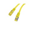 Patchcord Lanberg S/FTP kat.6A 3m LSZH CU fluke passed żółty