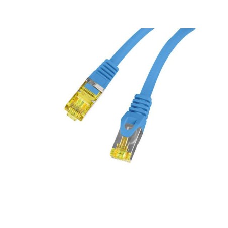Patchcord Lanberg S/FTP kat.6A 5m LSZH CU fluke passed niebieski