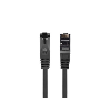 Patchcord Lanberg S/FTP kat.8.1 0,25m LSZH CU fluke passed czarny