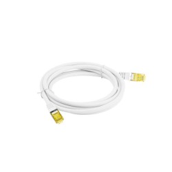 Patchcord Lanberg S/FTP kat.6A 5m LSZH CU fluke passed biały
