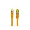 Patchcord Lanberg S/FTP kat.6A 2m LSZH CU fluke passed pomarańczowy