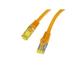 Patchcord Lanberg S/FTP kat.6A 3m LSZH CU fluke passed pomarańczowy