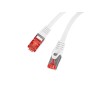 Patchcord Lanberg S/FTP kat.6 3m LSZH CU fluke passed biały