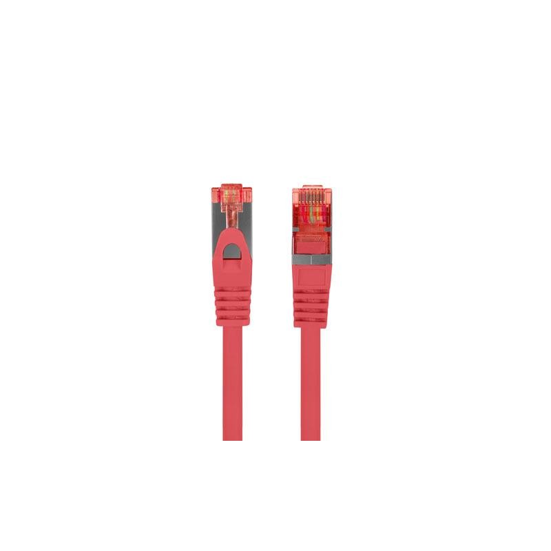 Patchcord Lanberg S/FTP kat.6 0,5m LSZH CU fluke passed czerwony