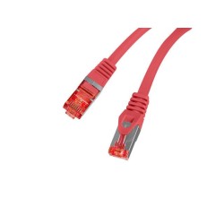 Patchcord Lanberg S/FTP kat.6 0,5m LSZH CU fluke passed czerwony