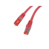 Patchcord Lanberg S/FTP kat.6 0,5m LSZH CU fluke passed czerwony