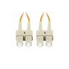 Patchcord światłowodowy Lanberg MM SC/UPC-SC/UPC DUPLEX 3.0mm OM2 50/125 LSZH 2m pomarańczowy