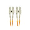 Patchcord światłowodowy Lanberg MM SC/UPC-SC/UPC DUPLEX 3.0mm OM2 50/125 LSZH 2m pomarańczowy