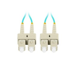 Patchcord światłowodowy Lanberg MM SC/UPC-SC/UPC DUPLEX 3.0mm OM3 50/125 LSZH 3m aqua