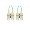 Patchcord światłowodowy Lanberg MM SC/UPC-SC/UPC DUPLEX 3.0mm OM3 50/125 LSZH 3m aqua
