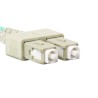 Patchcord światłowodowy Lanberg MM SC/UPC-SC/UPC DUPLEX 3.0mm OM3 50/125 LSZH 5m aqua