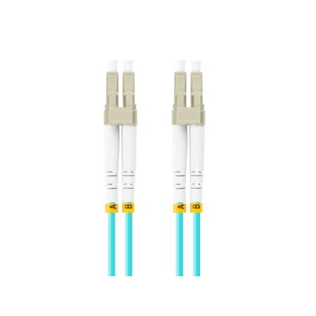 Patchcord światłowodowy Lanberg MM LC/UPC-LC/UPC DUPLEX 3.0mm OM3 50/125 LSZH 2m aqua