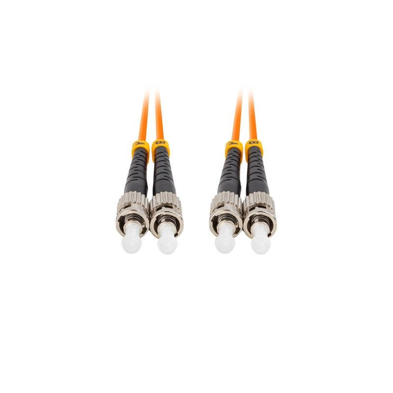 Patchcord światłowodowy Lanberg MM ST/UPC-ST/UPC DUPLEX 3.0MM OM2 50/125 LSZH 1m pomarańczowy