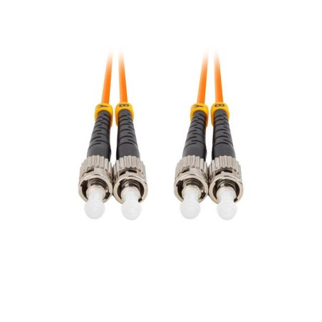 Patchcord światłowodowy Lanberg MM ST/UPC-ST/UPC DUPLEX 3.0MM OM2 50/125 LSZH 1m pomarańczowy