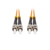 Patchcord światłowodowy Lanberg MM ST/UPC-ST/UPC DUPLEX 3.0MM OM2 50/125 LSZH 1m pomarańczowy