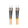 Patchcord światłowodowy Lanberg MM ST/UPC-ST/UPC DUPLEX 3.0MM OM2 50/125 LSZH 1m pomarańczowy