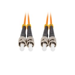 Patchcord światłowodowy Lanberg MM ST/UPC-ST/UPC DUPLEX 3.0MM OM2 50/125 LSZH 15m pomarańczowy