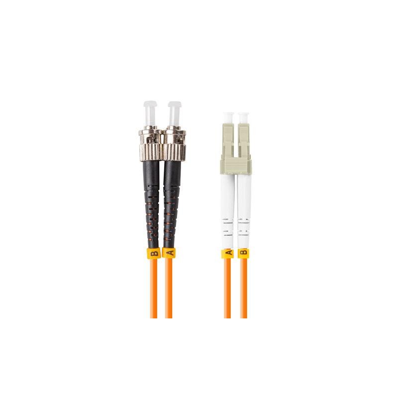 Patchcord światłowodowy Lanberg MM ST/UPC-LC/UPC DUPLEX 3.0MM OM2 50/125 LSZH 5m pomarańczowy