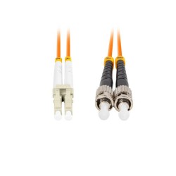Patchcord światłowodowy Lanberg MM ST/UPC-LC/UPC DUPLEX 3.0MM OM2 50/125 LSZH 5m pomarańczowy