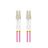 Patchcord światłowodowy Lanberg MM LC/UPC-LC/UPC DUPLEX 3.0MM OM4 50/125 LSZH 15M fioletowy